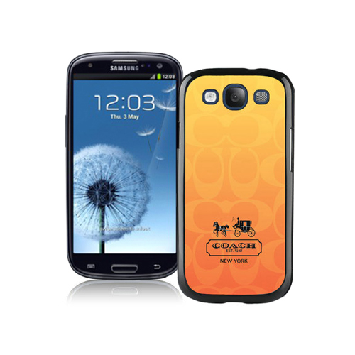 Coach In Signature Orange Samsung Galaxy S3 9300 BGS | Women - Click Image to Close